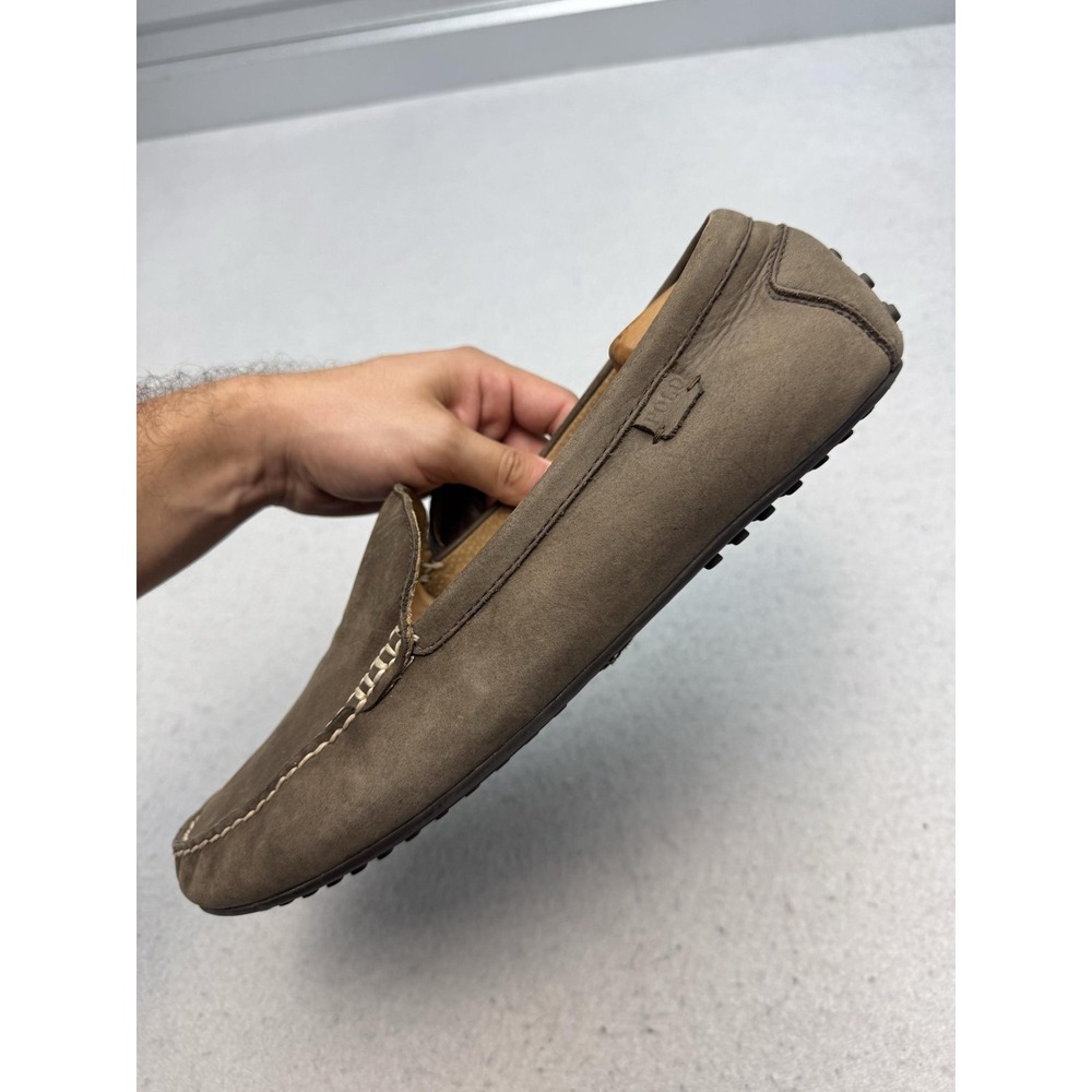 Polo Ralph Lauren Shoes Mens Size 14D Brown Leather Woodley Moccasin Loafers - Picture 3 of 10